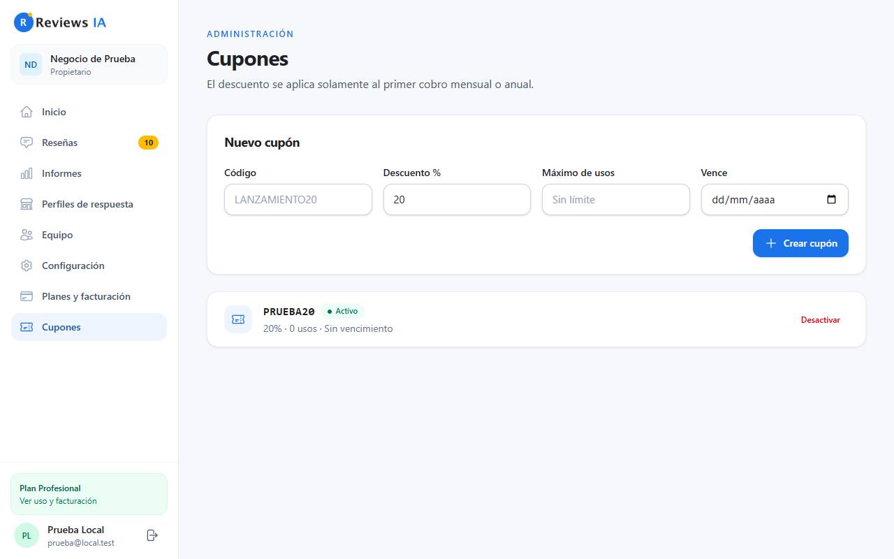 Cupones nuevo