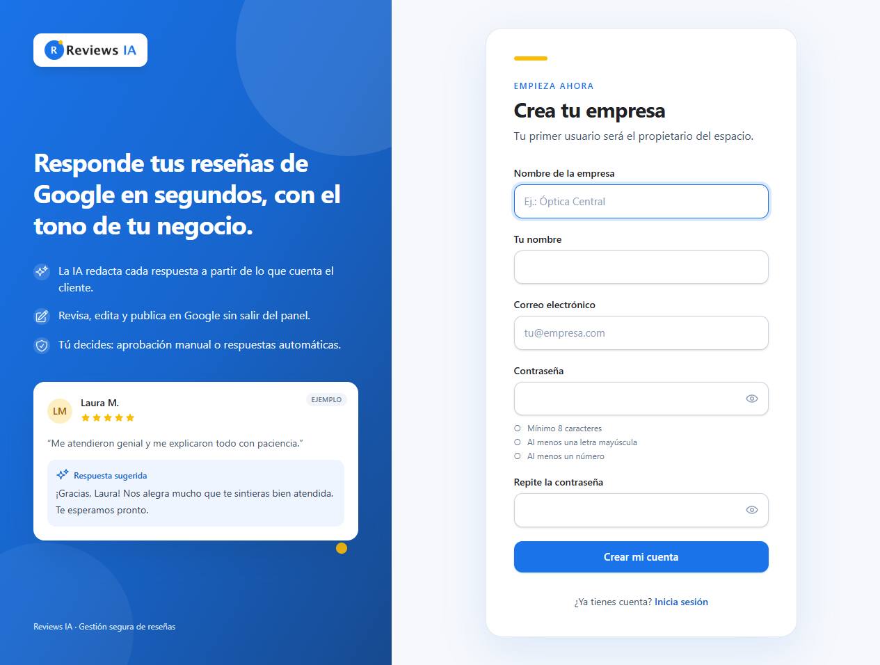 Registro nuevo